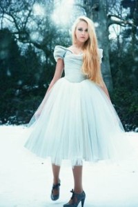 Alice In Wonderland Themed Wedding Gown