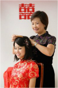 chinese wedding traditions hair combing ceremony