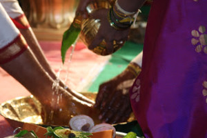 washing feet indian wedding traditions